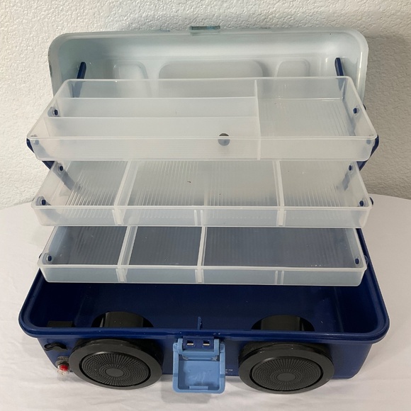 Realtree Tackle Box  For Fishing Bluetooth Speaker Multipurpose Storage Organize - Picture 5 of 5